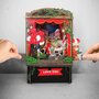 3d pop-up greeting card - paper theatre - love you  - hartballonnen