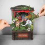 3d pop-up greeting card - paper theatre - wilde dieren