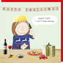 kerstkaart rosiemadeathing - happy christmas - I can't stop eating