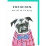 wenskaart rosie made a thing - tipp top - feed me pizza