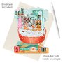 3D kaart - swing cards - honden in bad