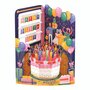 3D kaart - swing cards - happy birthday - taart