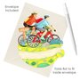 3D kaart - pirouettes cards - fietsen