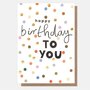 verjaardagskaart caroline gardner - happy birthday to you - stippen