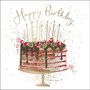 luxe verjaardagskaart woodmansterne - happy birthday - taart