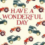 wenskaart woodmansterne emma bridgewater - have a wonderful day - auto's