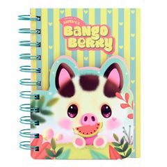Bangoberry - gelaagd notitieboek met spiraal - Piggy Pig | Muller wenskaarten