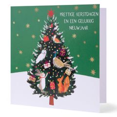 8 kerstkaarten voor amnesty international - prettige kerstdagen en een gelukkig nieuwjaar - kerstboom | muller wenskaarten