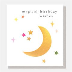 verjaardagskaart caroline gardner -  magical birthday wishes - maan | mullerwenskaarten