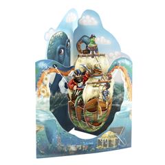 3D kaart - swing cards - piratenschip