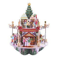 3D adventskalender kerstcadeau - pirouette countdown - kerstmarkt | Muller wenskaarten