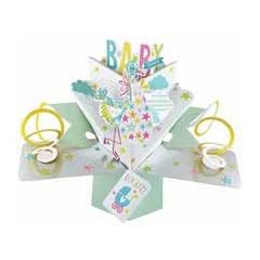 3D kaart  in verwachting - pop ups - baby shower congrats