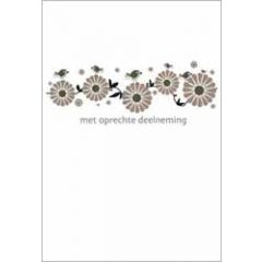 condoleancekaart - met oprechte deelneming