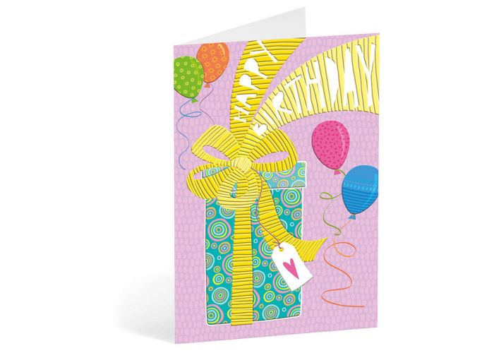 karakter Bouwen op Lada verjaardagskaart busquets - happy birthday - cadeau en ballonnen|Muller  wenskaarten