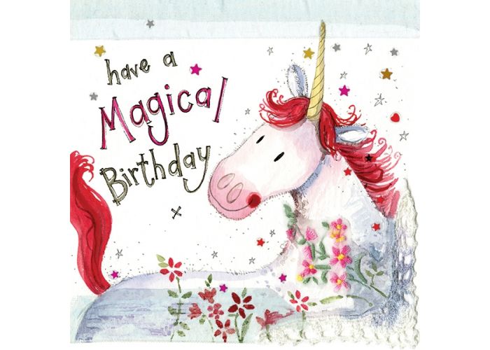 verjaardagskaart alex clark have magical birthday - eenhoorn | muller wenskaarten | online kaarten bestellen