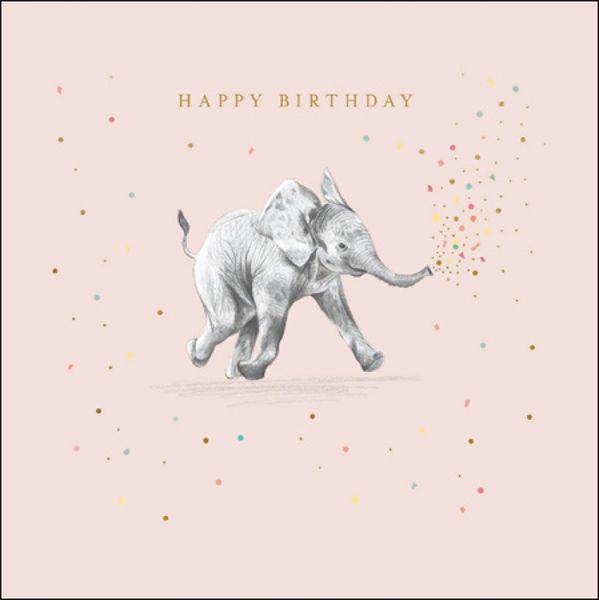 Overtreding Decimale Vergelden verjaardagskaart woodmansterne - happy birthday - olifantje|Muller  wenskaarten